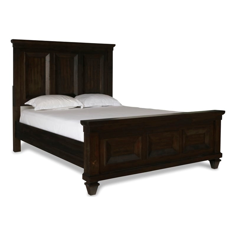 New Classic Furniture Sevilla 6-Piece Wood King Bedroom Set in Walnut