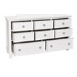 New Classic Furniture Tamarack 8-Drawer Wood Dresser with Mirror in White