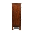New Classic Furniture Cagney 5-Drawer Solid Wood Chest in Chestnut