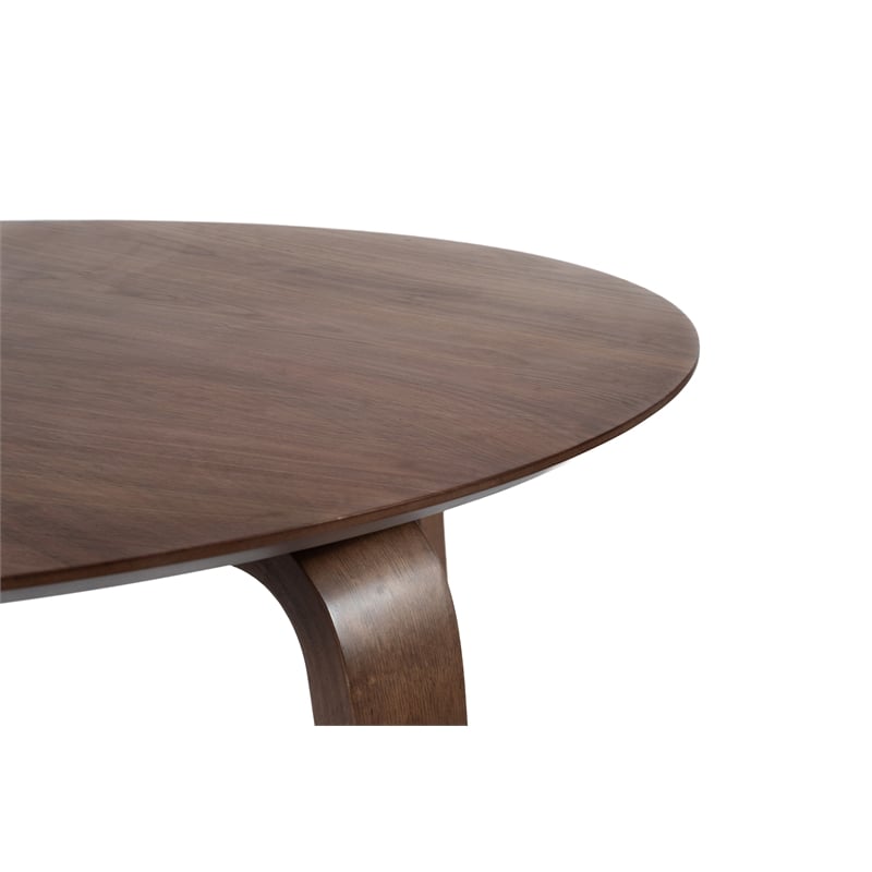 New Classic Furniture 5-Piece Gabby Solid Wood Dining Table Set in Walnut