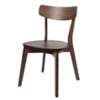 New Classic Furniture 5-Piece Gabby Solid Wood Dining Table Set in Walnut