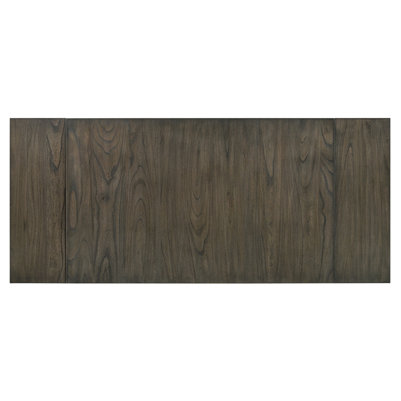 New Classic Gulliver 6-Piece Solid Wood Rectangular Dining Set in Rustic Brown