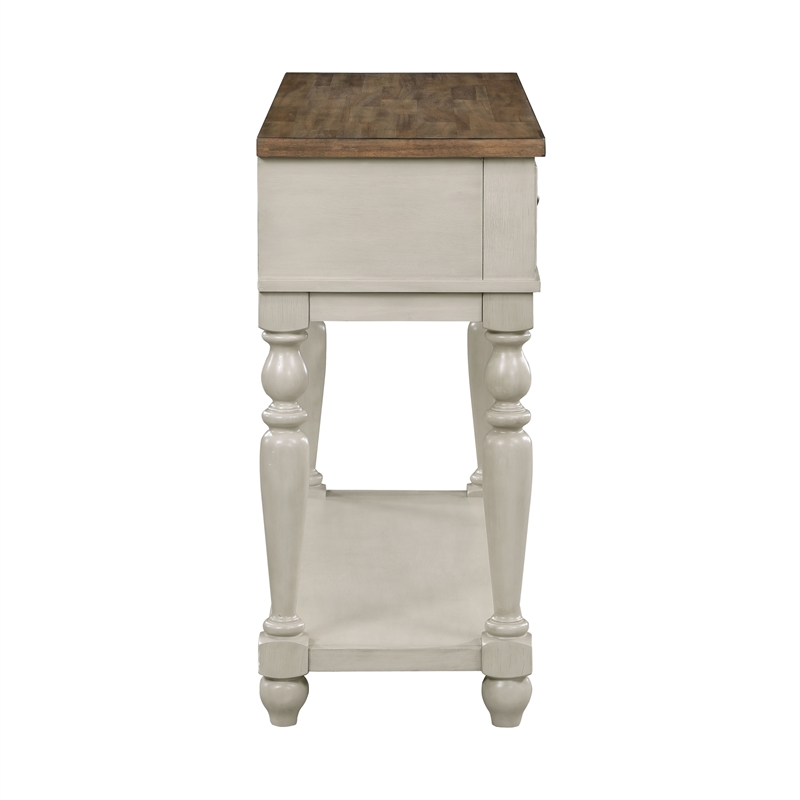 New Classic Furniture Jennifer Wood Sideboard in Brown & Beige