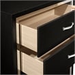 New Classic Furniture Huxley Solid Wood 5-Drawer Chest in Black