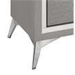 New Classic Furniture Huxley 2-Drawer Solid Wood Nightstand in Gray