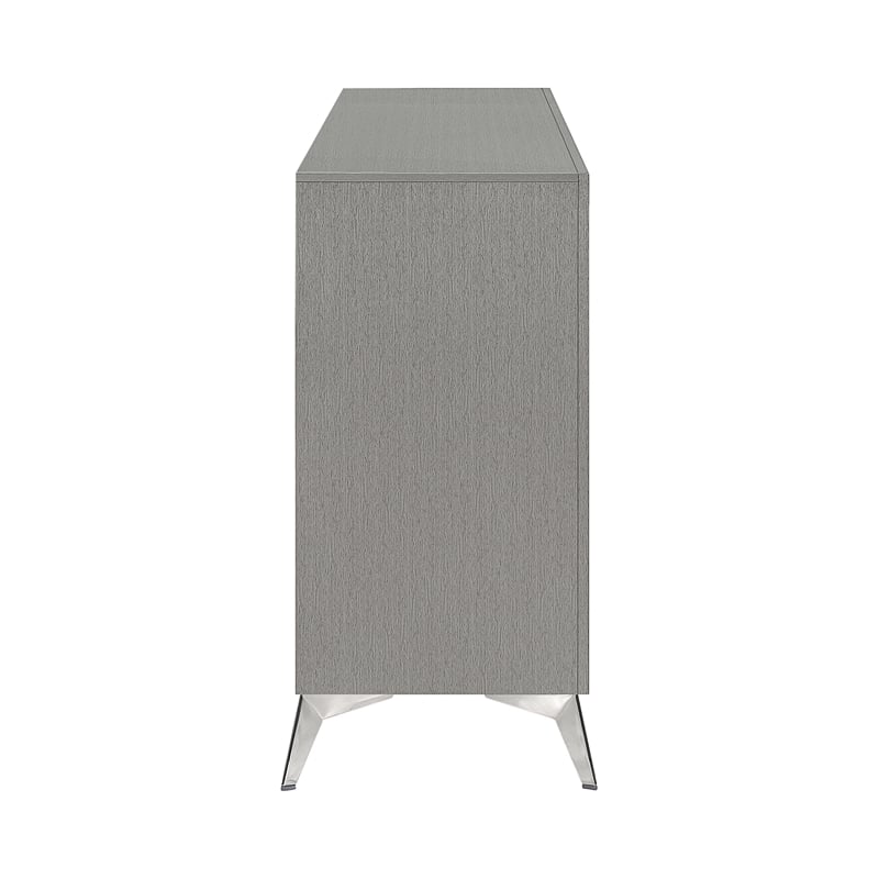 New Classic Furniture Huxley 6-Drawer Solid Wood Dresser in Gray