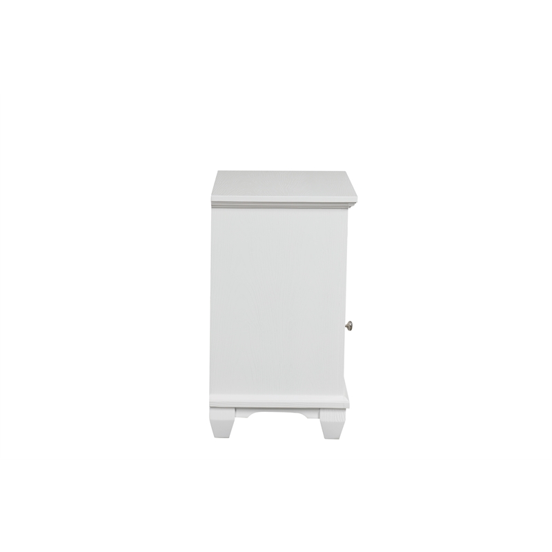 New Classic Furniture Jamestown Solid Wood 2-Drawer Nightstand in White