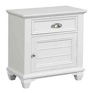 New Classic Furniture Jamestown Solid Wood 2-Drawer Nightstand in White
