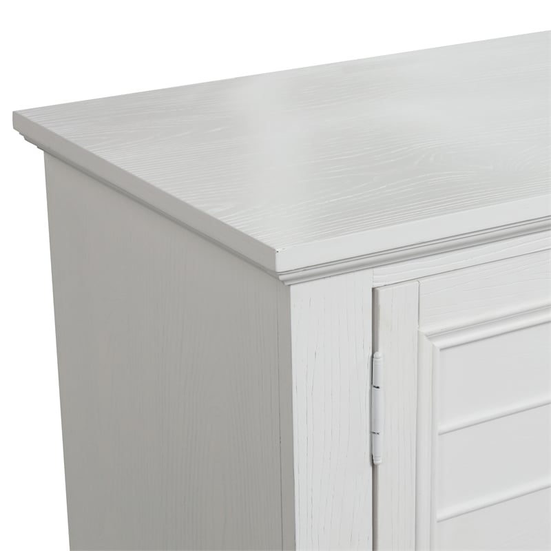 New Classic Furniture Jamestown Solid Wood 5-Drawer Dresser in White