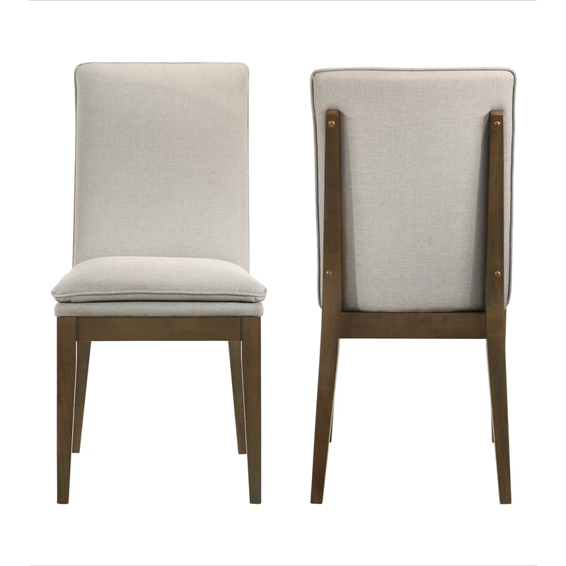New Classic Furniture Maggie Solid Wood Dining Chair in Natural (Set of 2)