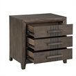 New Classic Furniture Landon 3-Drawer Solid Wood Nightstand in Walnut