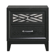 New Classic Furniture Obsidian 2-Drawer Solid Wood Nightstand in Black