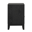 New Classic Furniture Obsidian 2-Drawer Solid Wood Nightstand in Black