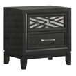 New Classic Furniture Obsidian 2-Drawer Solid Wood Nightstand in Black