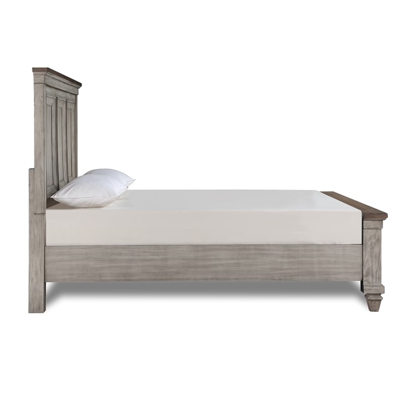 New Classic Furniture Mariana Solid Wood King Bed in Vintage Cream