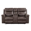 New Classic Furniture Quade 2-Piece Fabric Power Loveseat and Sofa Set in Mocha