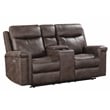 New Classic Furniture Quade 2-Piece Fabric Power Loveseat and Sofa Set in Mocha