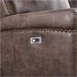 New Classic Furniture Quade 2-Piece Fabric Power Loveseat and Sofa Set in Mocha