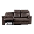 New Classic Furniture Quade 2-Piece Fabric Power Loveseat and Sofa Set in Mocha