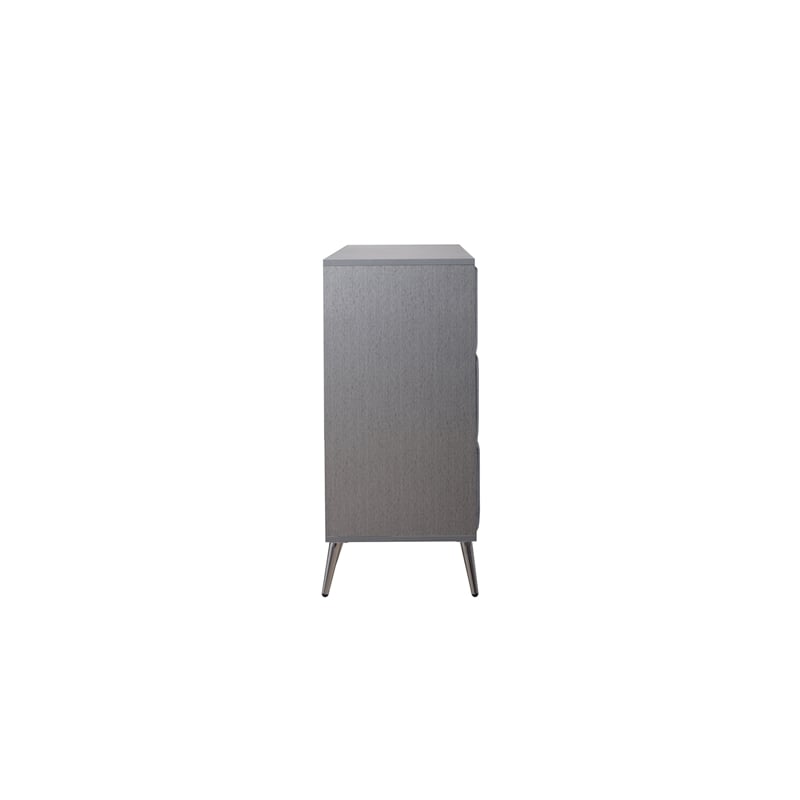 New Classic Furniture Kailani Contemporary Wood 6-Drawer Dresser in Gray