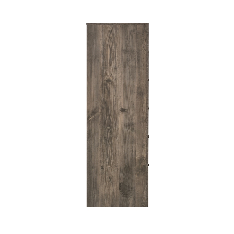 New Classic Furniture Misty Lodge 5-Drawer Wood Chest in Gray