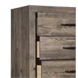 New Classic Furniture Misty Lodge 5-Drawer Wood Chest in Gray