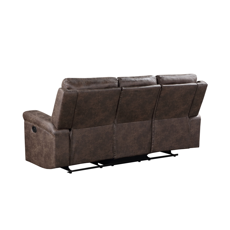 New Classic Furniture Quade 2-Piece Fabric Loveseat and Sofa Set in Mocha