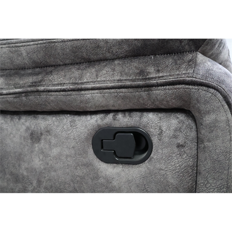 New Classic Furniture Park City Polyester Fabric Sofa in Slate