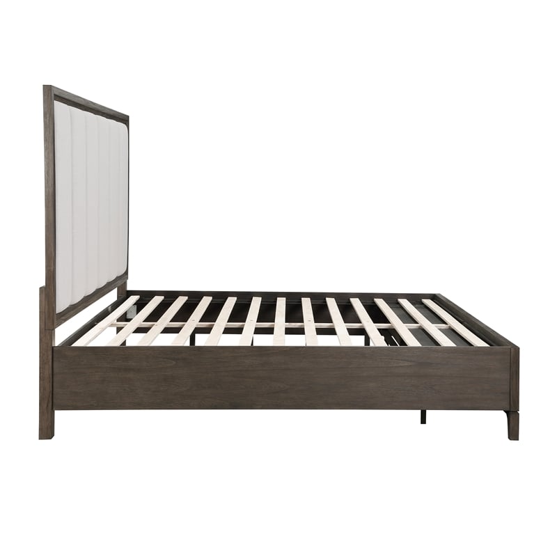 New Classic Furniture Landon Solid Wood King Storage Bed in Walnut
