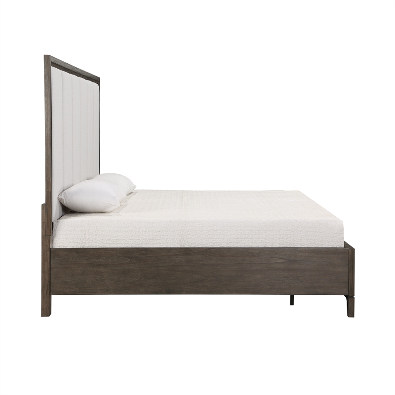 New Classic Furniture Landon Solid Wood Queen Storage Bed in Walnut