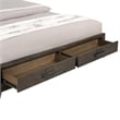 New Classic Furniture Landon Solid Wood Queen Storage Bed in Walnut