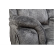 New Classic Furniture Park City Polyester Fabric Console Loveseat in Slate