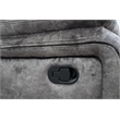 New Classic Furniture Park City Polyester Fabric Console Loveseat in Slate