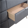 New Classic Furniture Kailani Wood Dresser with Mirror Set in Gray