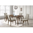 New Classic Furniture Maggie 5-Piece Wood Rectangle Dining Set in Natural