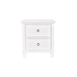 New Classic Furniture Tamarack Solid Wood 2-Drawer Nightstand in White