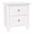 New Classic Furniture Tamarack Solid Wood 2-Drawer Nightstand in White