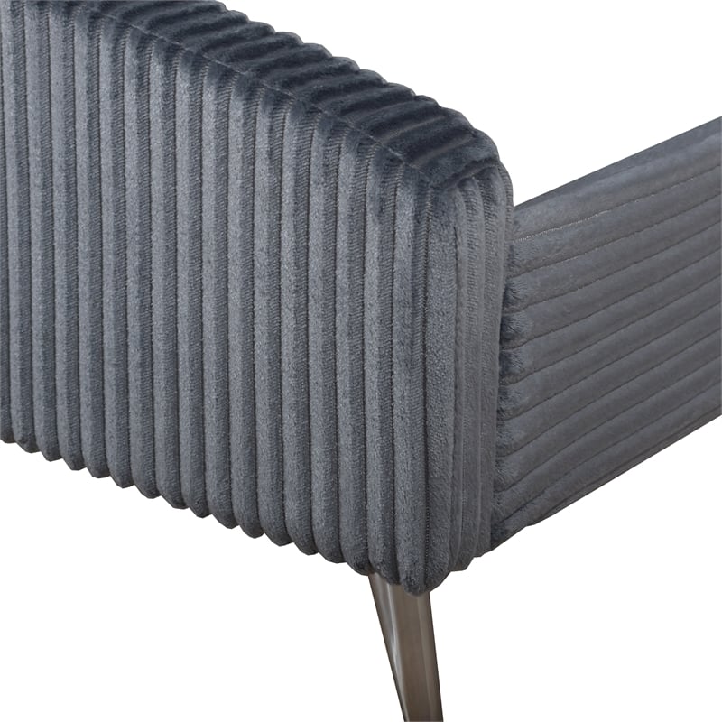 New Classic Furniture Kailani Wood California King Upholstered Bed in Gray