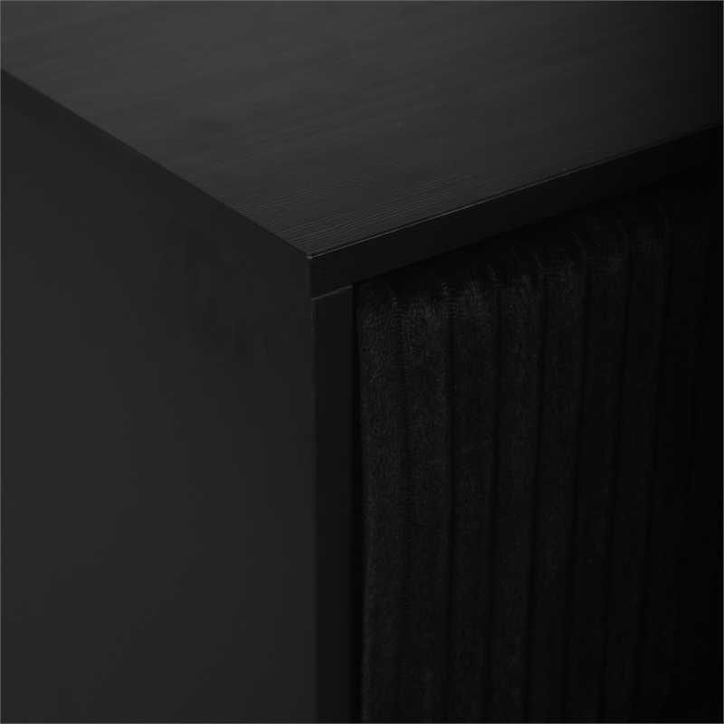 New Classic Furniture Kailani Contemporary Wood 5-Drawer Chest in Black