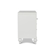 New Classic Furniture Valentine Solid Wood 3-Drawer Nightstand in White