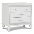 New Classic Furniture Valentine Solid Wood 3-Drawer Nightstand in White