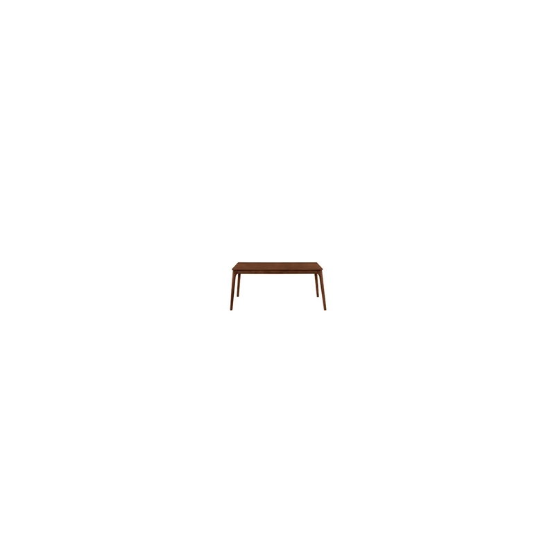 New Classic Furniture Maggie Solid Wood Rectangle Dining Table in Walnut