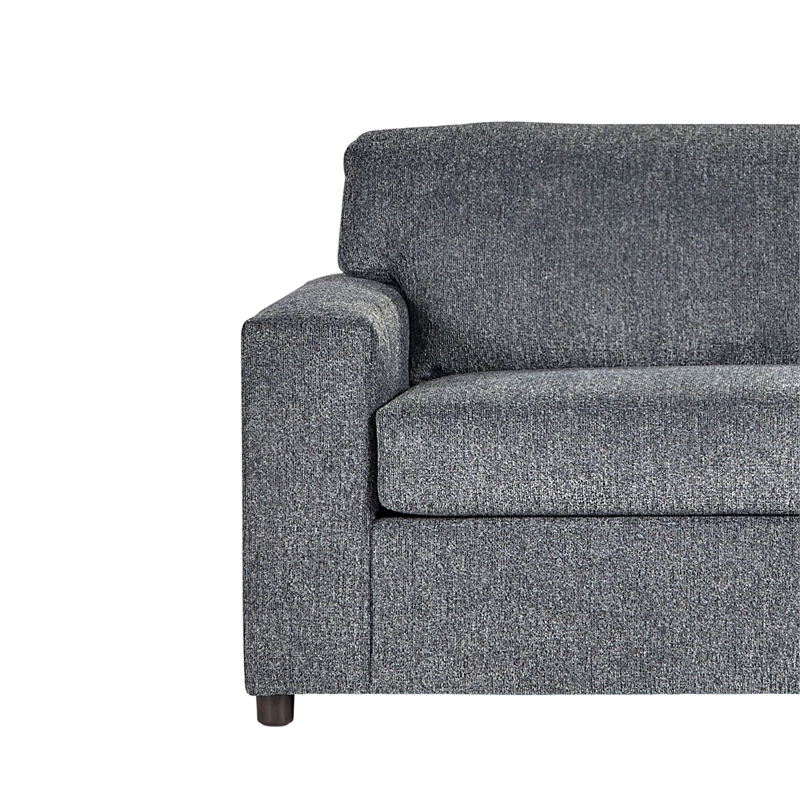 New Classic Furniture Kylo 2 PC Fabric Sofa and Cuddle Chair Set in Ash Gray