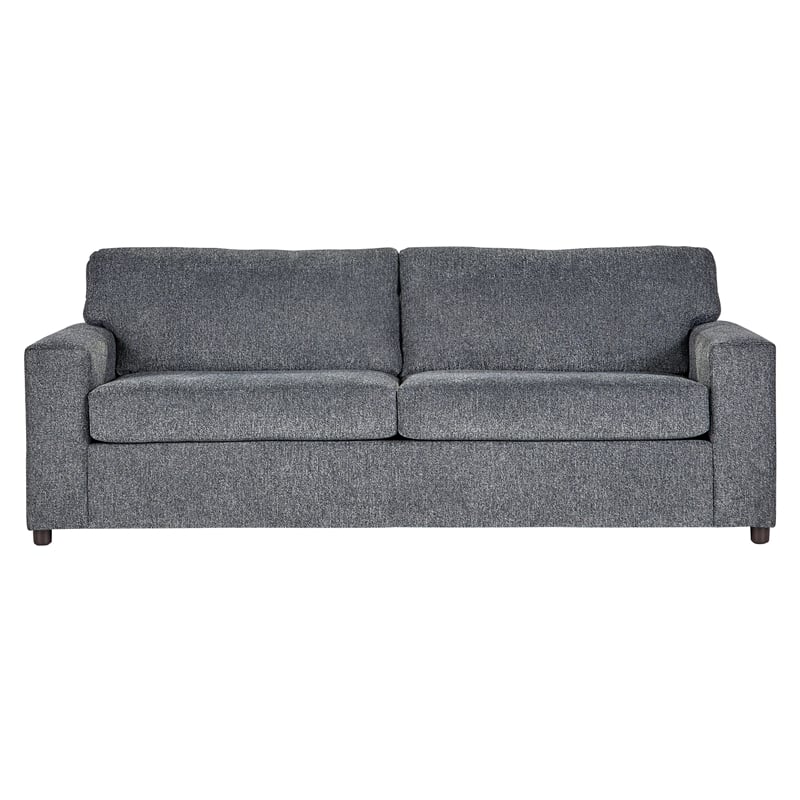 New Classic Furniture Kylo 2 PC Fabric Sofa and Cuddle Chair Set in Ash Gray