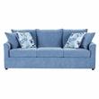 New Classic Furniture Sylvie 2 PC Fabric Sofa and Chair Set in Blue Slate