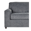 New Classic Furniture Kylo Polyester Fabric Cuddle Chair in Ash Gray