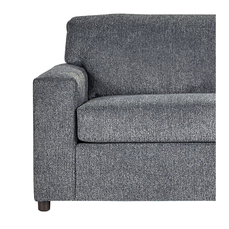 New Classic Furniture Kylo Polyester Fabric 3-Seater Sofa in Ash Gray