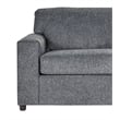 New Classic Furniture Kylo Polyester Fabric 3-Seater Sofa in Ash Gray