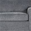 New Classic Furniture Kylo Polyester Fabric 3-Seater Sofa in Ash Gray