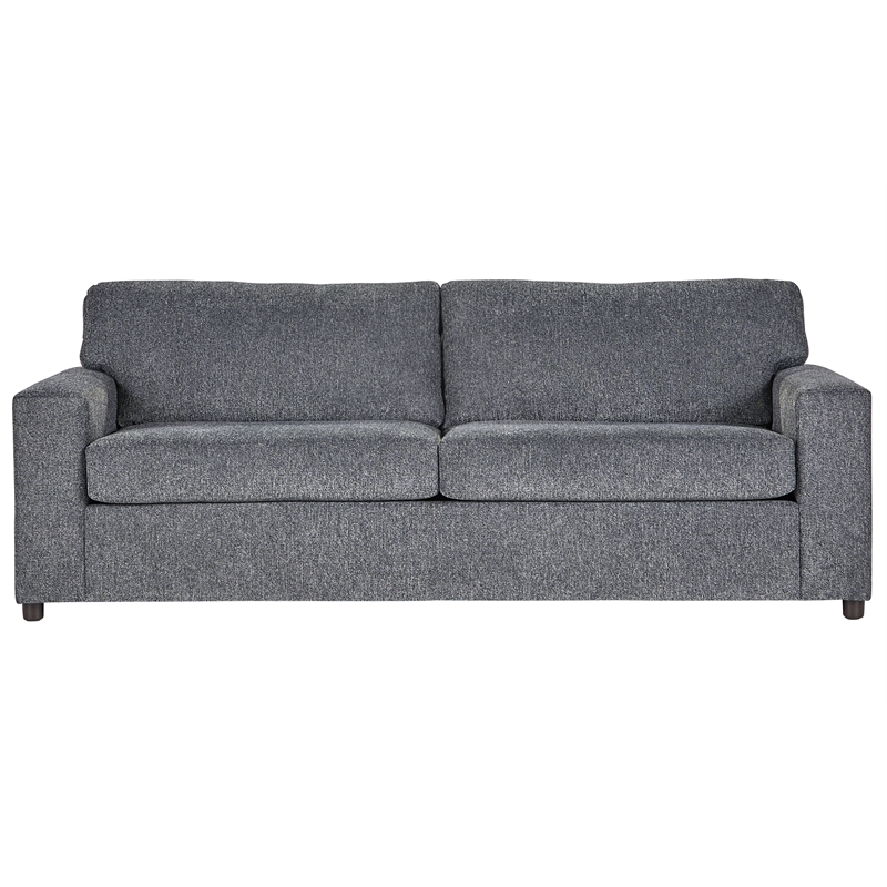 New Classic Furniture Kylo Polyester Fabric 3-Seater Sofa in Ash Gray